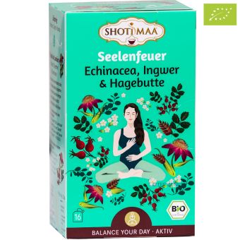 Shoti Maa Tea Seelenfeuer(Echinacea, Ingwer, Hagebutte)- BIO 16 x 2.0 g