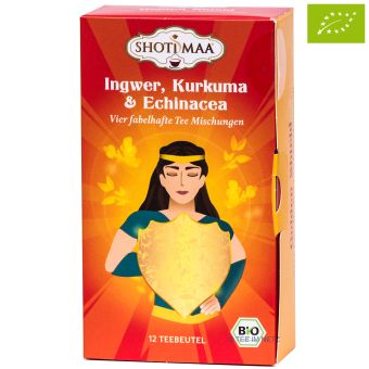 Shoti Maa Ingwer, Kurkuma & Echinacea Probierset - BIO 12 x 2 Gramm