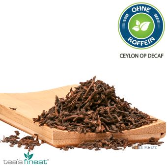 tea`s finest® Schwarzer Tee Ceylon OP (entkoffeiniert) ca. 4 Gramm