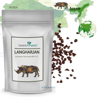 Schwarzer Tee Assam Langharjan BOP CTC 500 Gramm
