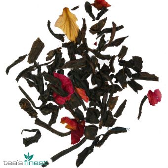 tea`s finest Schwarzer Tee Rosentee mit Blüten 100 Gramm