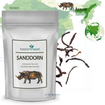 tea`s finest Schwarzer Tee Sanddorn 500 Gramm