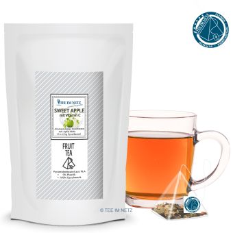 Früchtetee Sweet Apple mit Vitamin C 15x2.5g Pyra-Beutel