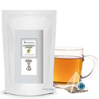 Kräutertee Johanniskraut-Lavendel 15x1.5g Pyra-Beutel