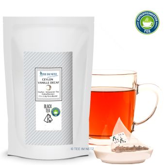 Schwarzer Tee Ceylon Vanille Decaf (entkoff.) 15x2.4g Pyra-Beutel
