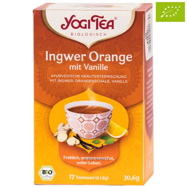 Artikelbild 1 des Artikels “YOGI TEA® Ingwer Orange mit Vanille / BIO 17 x 1,8 g“