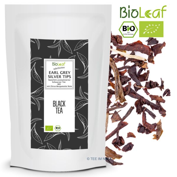 Artikelbild 1 des Artikels “BioLeaf Schwarzer Tee Earl Grey Silver Tips - BIO 250 Gramm“