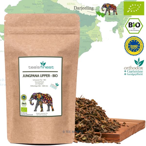 Artikelbild 1 des Artikels “tea`s finest Darjeeling* Jungpana Upper SF FTGFOP1 - BIO 1000 Gramm“