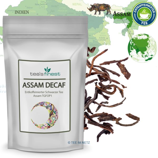 Artikelbild 1 des Artikels “tea`s finest Schwarzer Tee Assam TGFOP1 (entkoffeiniert) 1000 Gramm“