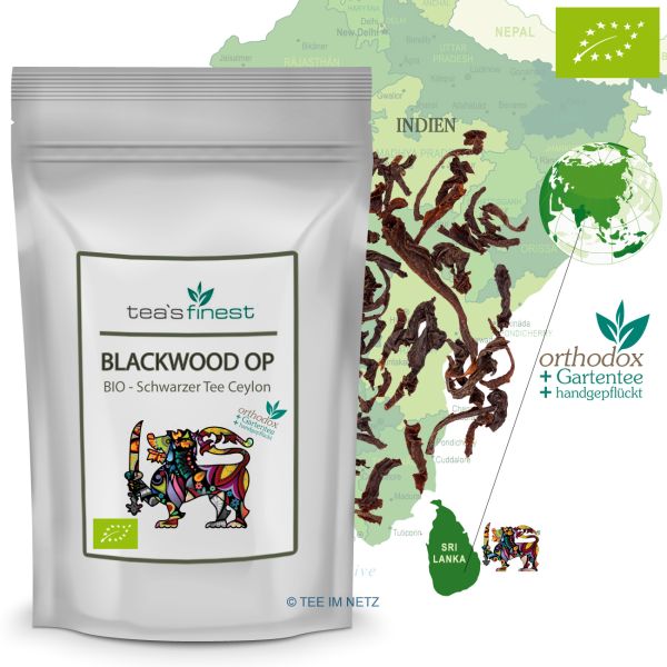 Artikelbild 1 des Artikels “tea`s finest Schwarzer Tee Ceylon Blackwood OP - BIO “