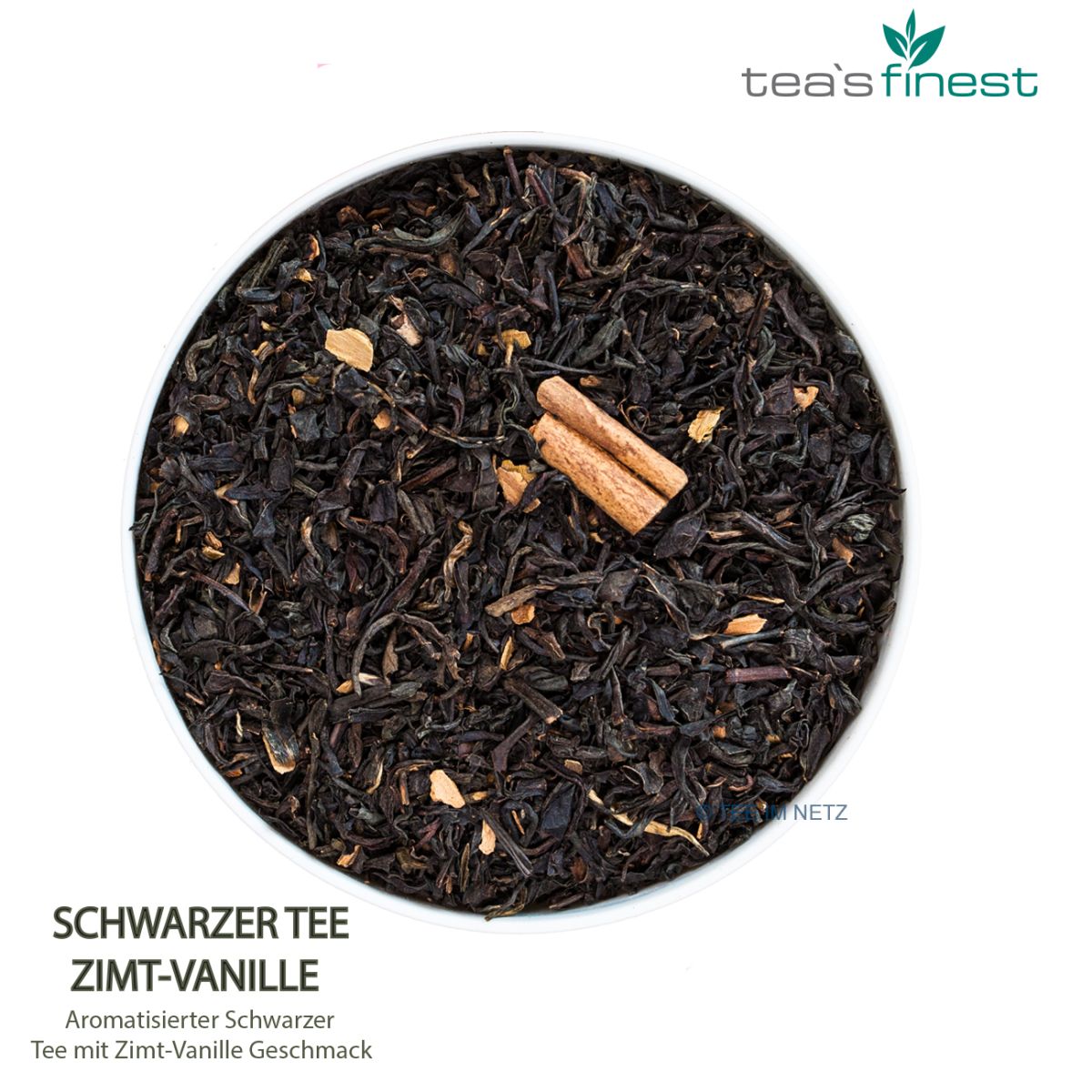 Artikelbild 2 des Artikels “tea`s finest Schwarzer Tee Zimt-Vanille 100 Gramm“