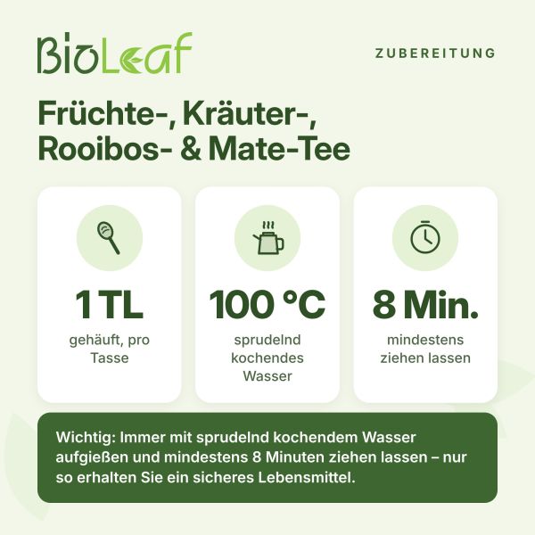 Artikelbild 2 des Artikels “BioLeaf Früchtetee Erdbeer-Vanille-mild - BIO 1000 Gramm“