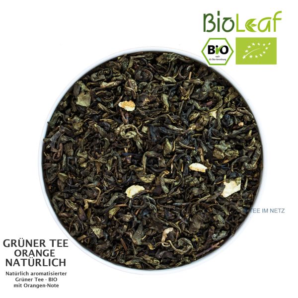 Artikelbild 2 des Artikels “BioLeaf Grüner Tee Orange natürlich - BIO 250 Gramm“