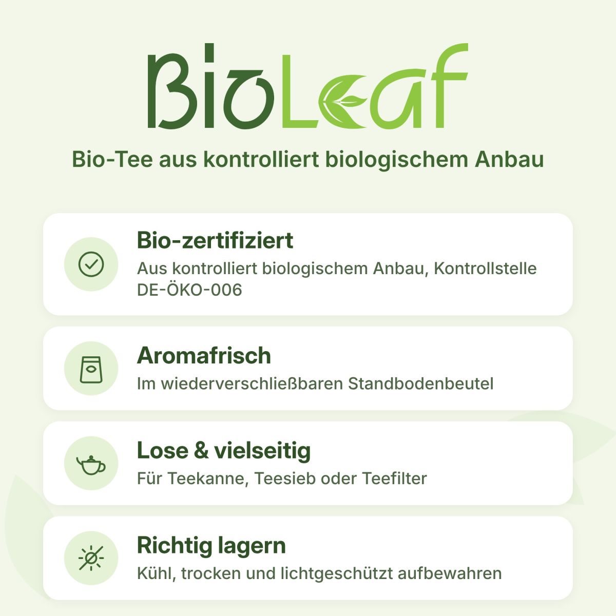 Artikelbild 3 des Artikels “BioLeaf Früchtetee Erdbeer-Vanille-mild - BIO 1000 Gramm“