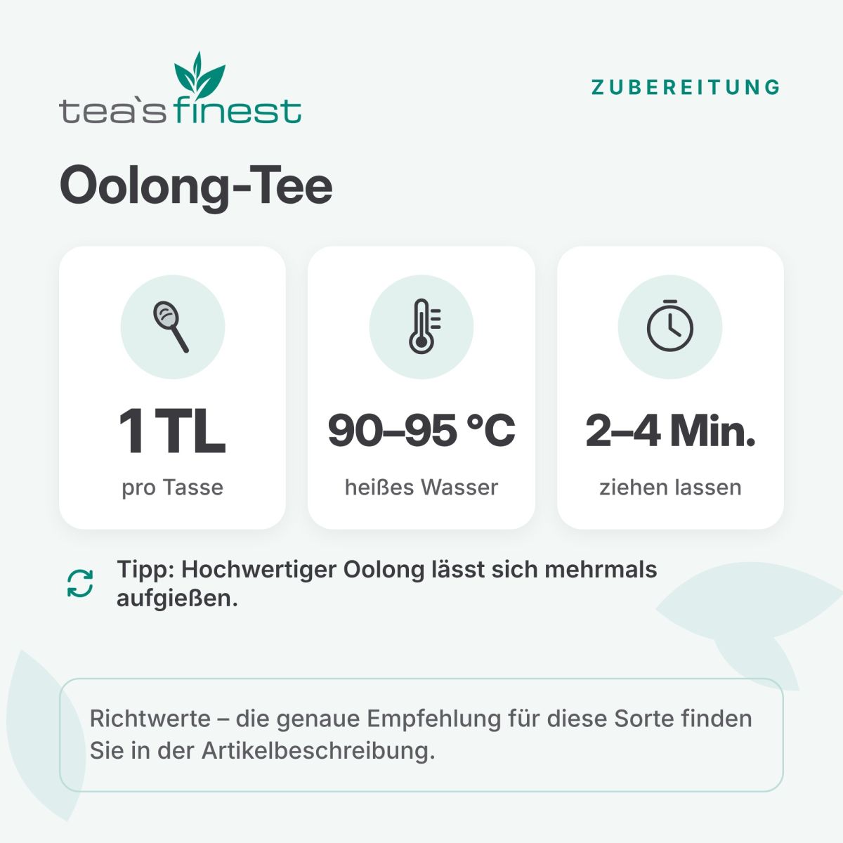 Artikelbild 3 des Artikels “tea`s finest Anxi Qing Xian Tie Guan Yin  Oolong 1000 Gramm“