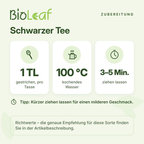 Artikelbild 3 des Artikels “BioLeaf Schwarzer Tee Evening Earl Grey (entkoff.) - BIO 1000 Gramm“