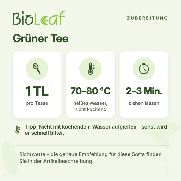 Artikelbild 3 des Artikels “BioLeaf Grüner Tee Zitrone  natürlich - BIO 500 Gramm“