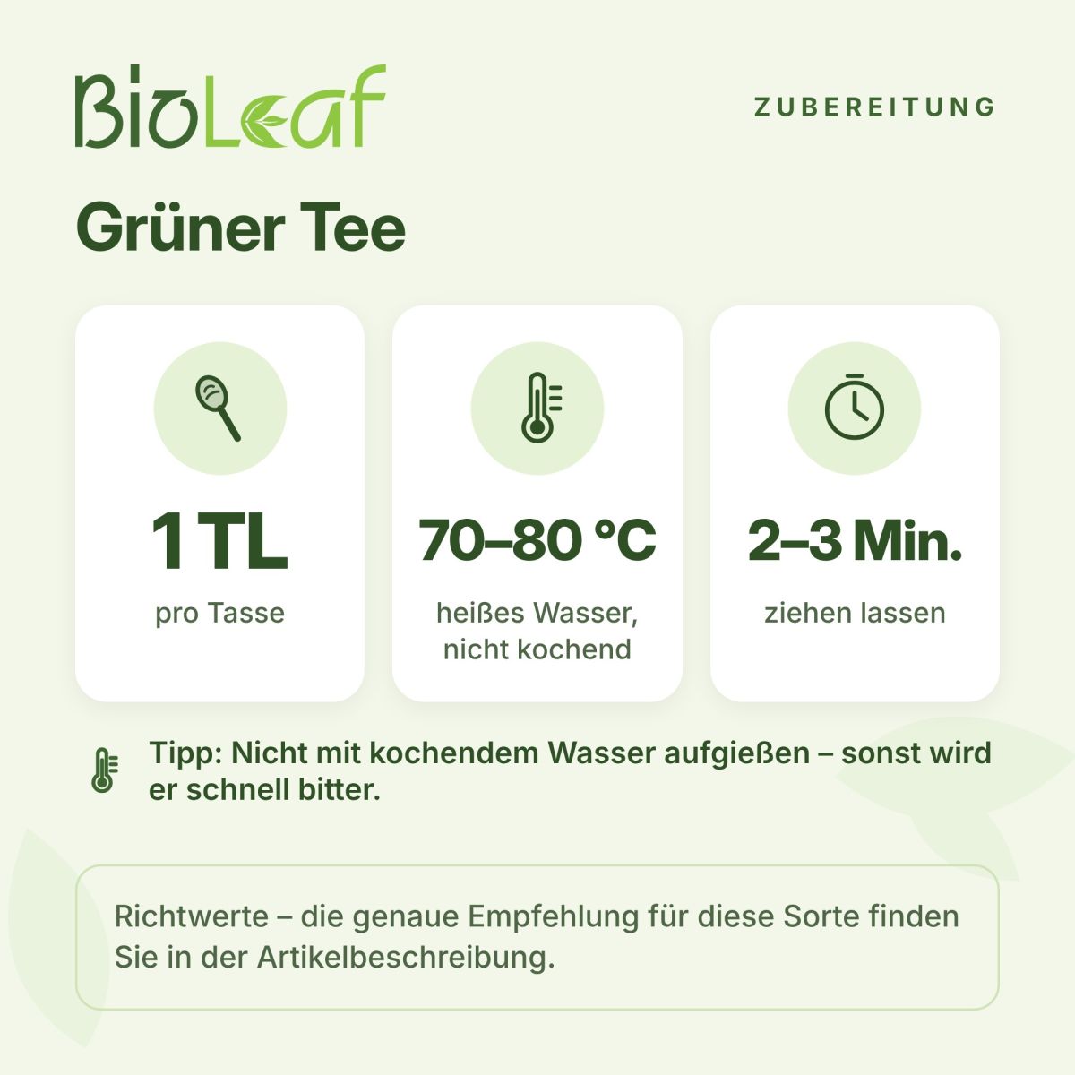 Artikelbild 4 des Artikels “BioLeaf Grüner Tee Darjeeling* Steinthal SFTGFOP1 - BIO 1000 Gramm“